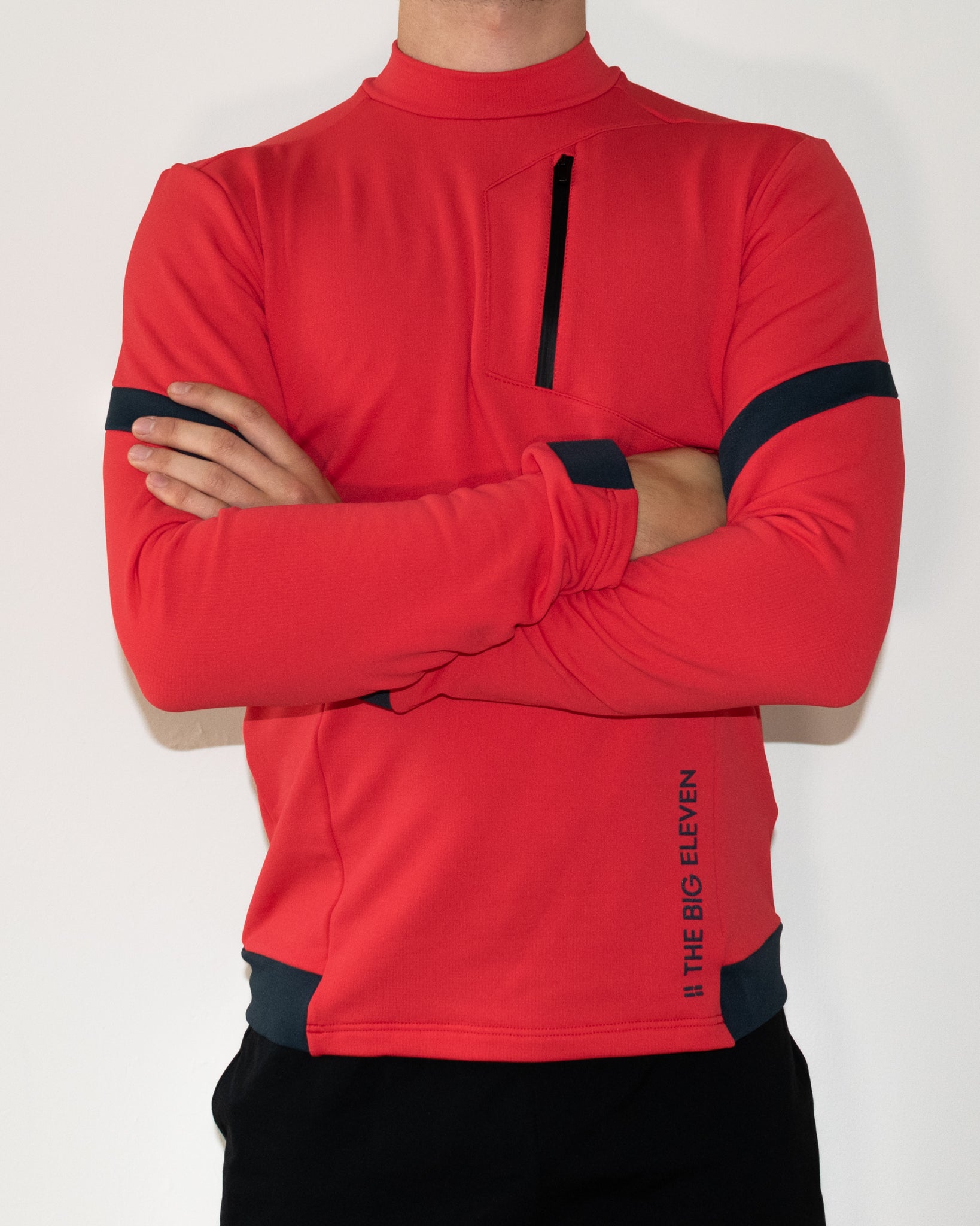 NOOK Red Plain activewear sweater