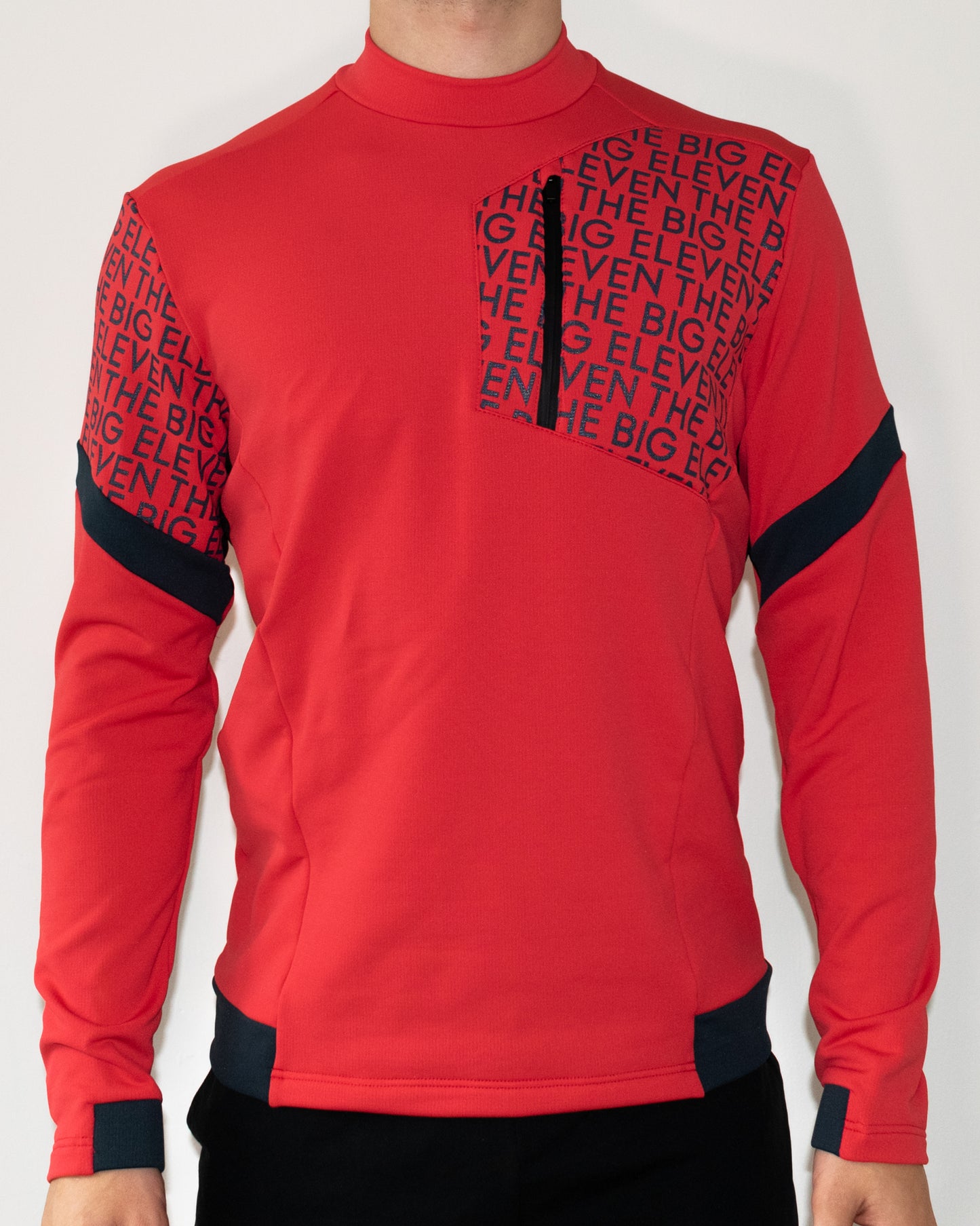 NOOK Red Text activewear sweater